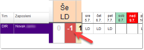 Negativno stanje dopusta
