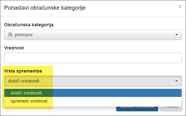Vrsta spremembe obr. kategorije