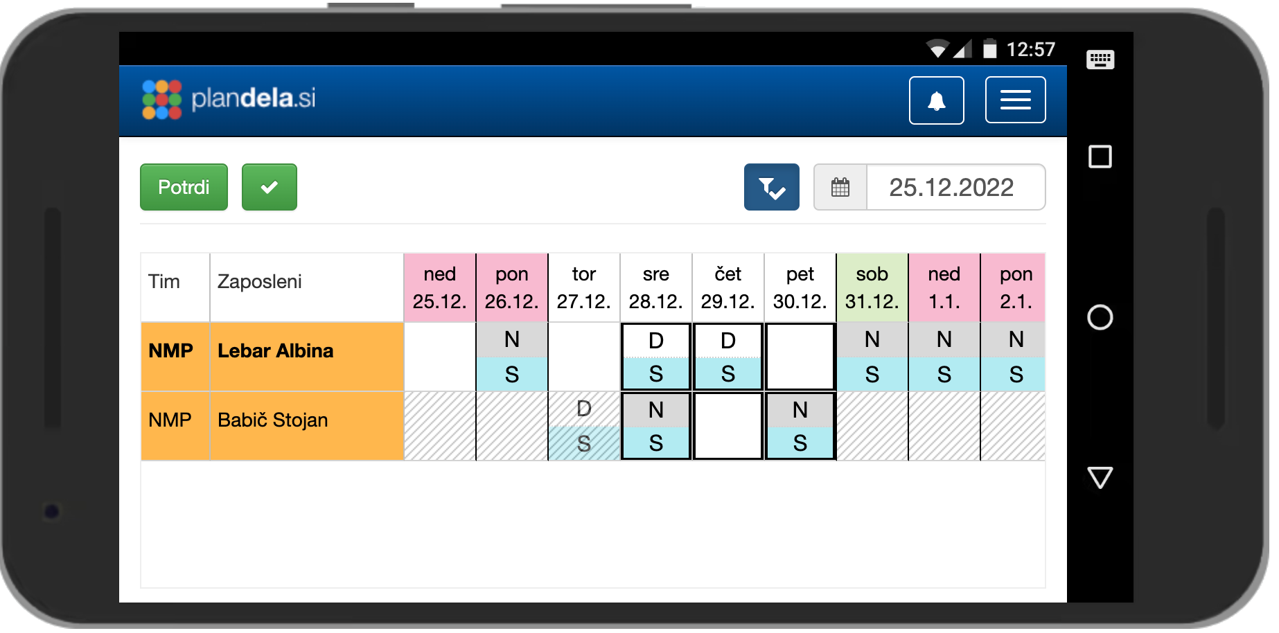 Employees can suggest a shift swap on the Employee Portal, and the application suggests suitable candidates for the selected dates. Employees can suggest a shift swap on the Employee Portal, and the application suggests suitable candidates for the selected dates.
